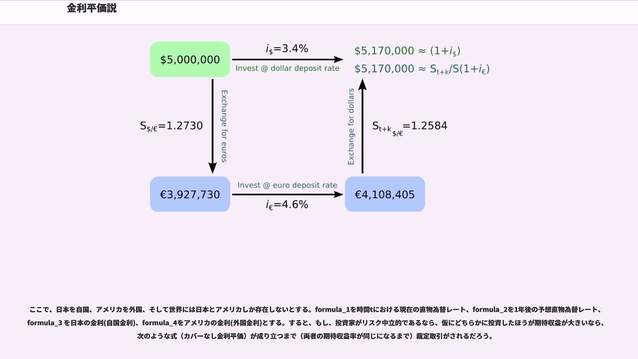 金利平価説 YouTube