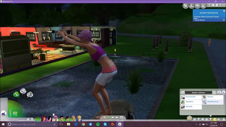 belly flop fail sims 4