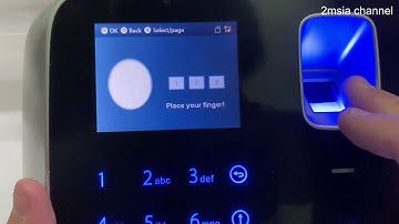 Dahua ASA2212A Fingerprint Time Attendance How To Register User or Staff Thumbprint