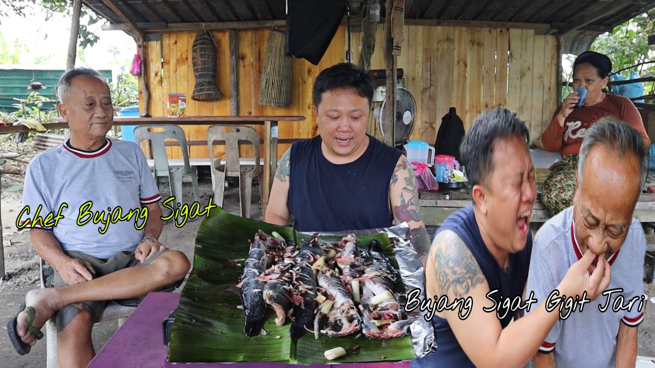 Bujang Sigat Jadi CHEF Tunjuk Cara Masak Pais Ikan Keli // Kumang Jawai Suka Udang Goreng…//