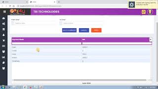 WEB training Reports,Customer,Utilites,Setup,Item
