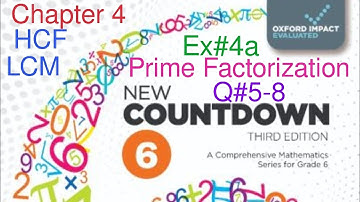 Ex#4a Q#5 (iii,iv)-Q8 | HCF word problems | Oxford New Countdown Book 6| Highest common factor