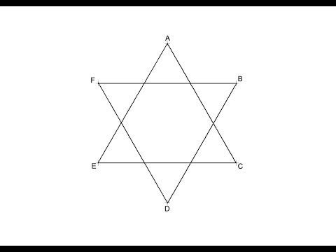 How To Draw A Star Of David (Six Pointed Star) - Youtube