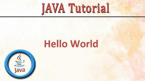 Java Hello World Program