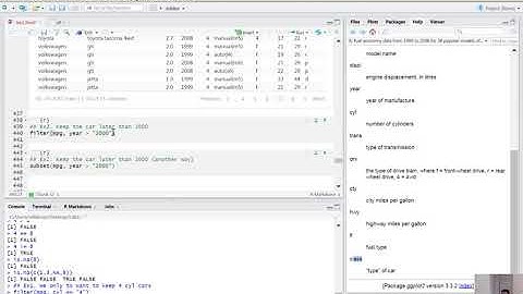 Lab 1 (part 3): manipulating real datasets using R