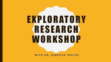 Exploratory Research Workshop