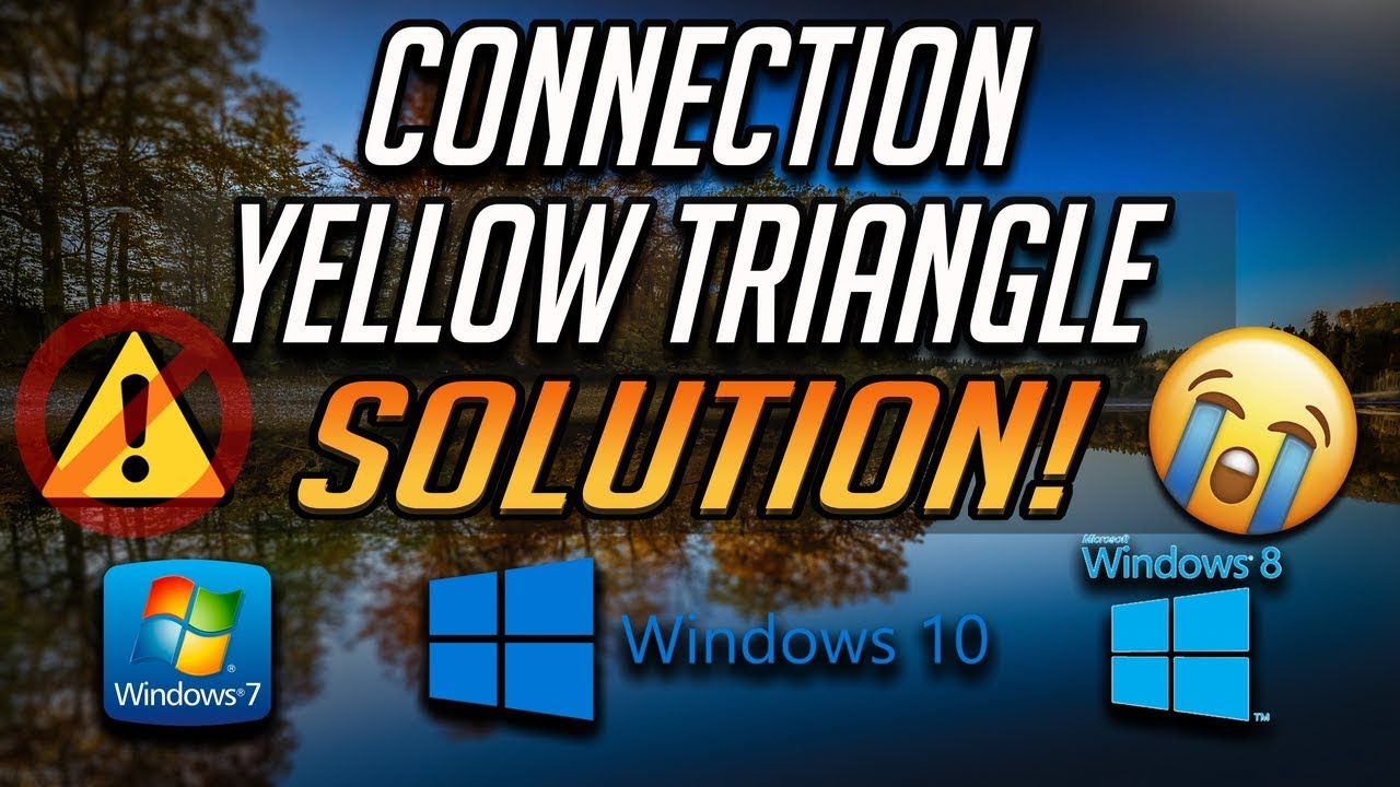 How To Fix Connection Yellow Triangle Globe Icon 2020 Youtube