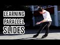 Learning to Parallel Slide on Inline Skates // Hockey Stop // Rollerblading