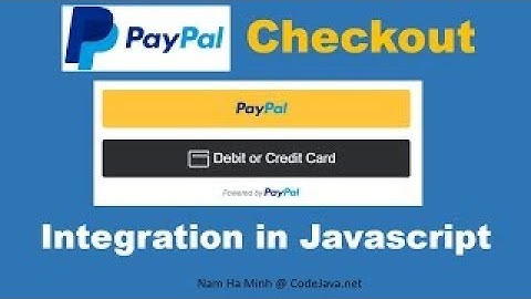 PayPal Checkout Integration in Javascript