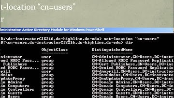 Windows PowerShell and Manipulating Active Directory