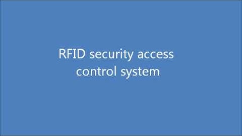 RFID security access control system