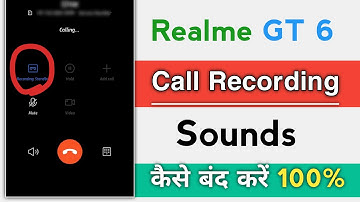Realme GT 6 Series How To Turn OFF Call Recording Sound ! Call Recording Sound Kaise Band Kare