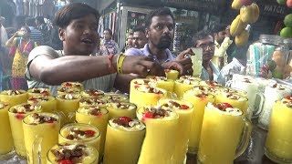 Thousand of Mango Malai Lassi Finished within an Hour | Kolkata Dharmatala Street Food