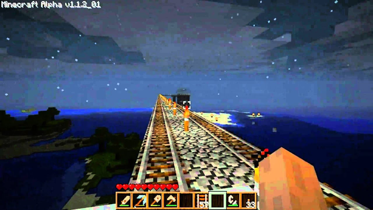 [Minecraft] Skybridge, and Mining Outpost Bravo - YouTube
