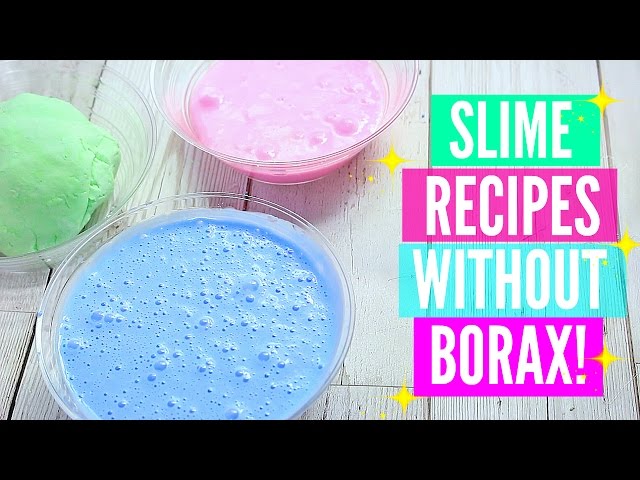 Testing Popular No Borax Slime Recipes! How To Make Slime Without