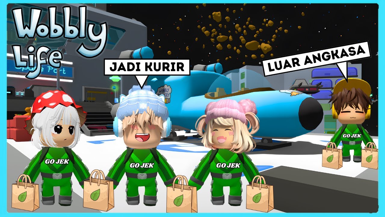Bang Boy Dan Caca Jadi Kurir Luar Angkasa Di Game Wobbly Life ft 