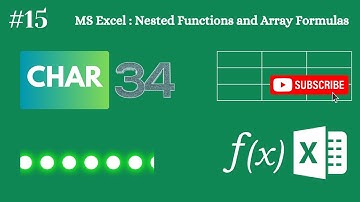 15 - Search for a double quote in Excel (CHAR 34)