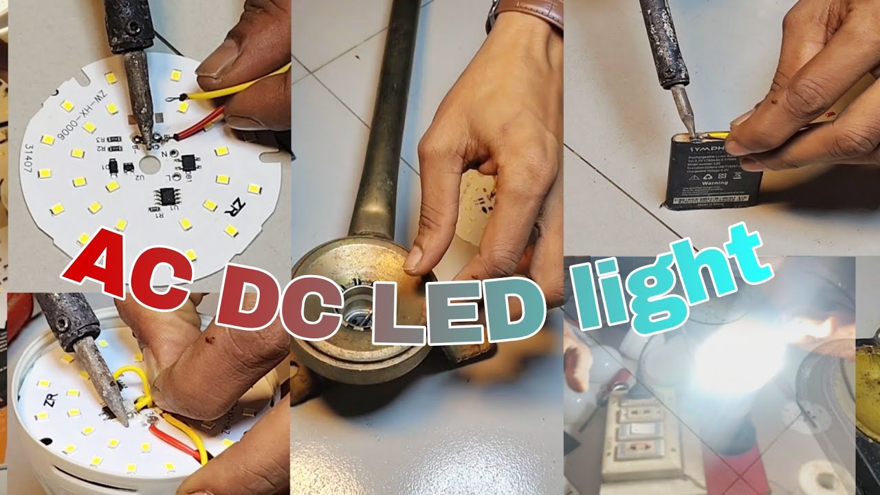 HOW TO AC DC LED LIGHT - YouTube