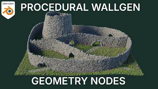 Procedural Wallgen using blender geometry nodes - Updated for blender 5
