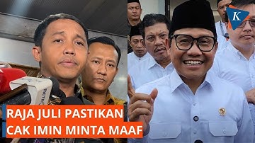 Cak Imin WA Raja Juli, Minta Maaf soal Pernyataan Taubat Nasuha