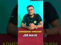 Addmission through JEE MAINS score? 🧐 #admission #12thclass #mhtcetlatestupdates #jee #exam #viral