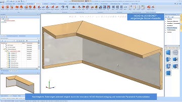 HiCAD ALUCOBOND®:  ALUCOBOND® eingehängt