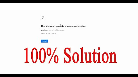 Fix 100%This site can’t provide a secure connection