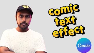 Comic text effect canva | canva text effect