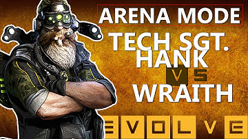Evolve TECH SGT. Hank Gameplay! TECH SGT. Hank VS Wraith In Arena Mode