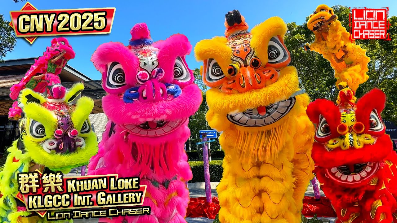 CNY 2025 | Acrobatic Lion Dance | Khuan Loke 群乐 | KLGCC | 新年特备 高桩醒獅 蛇年春节 难度高桩 四彩萌狮 拋礼送柑 鼓乐助庆 逗乐群众