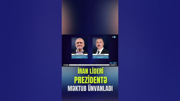 İran lideri Azərbaycan Prezidentinə məktub ünvanladı