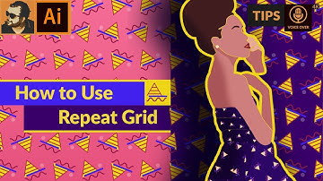 How to Make Seamless Repeating Shapes with Repeat Grid | Adobe Illustrator Tips
