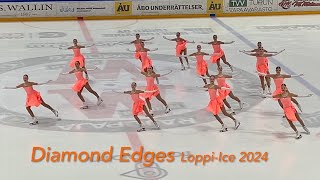 Diamond Edges - Loppi-Ice 2024 Free skating - Synchronized skating