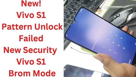 Vivo S1 Screen Lock Remove Latest security With Test Point Done.. Brome Mode