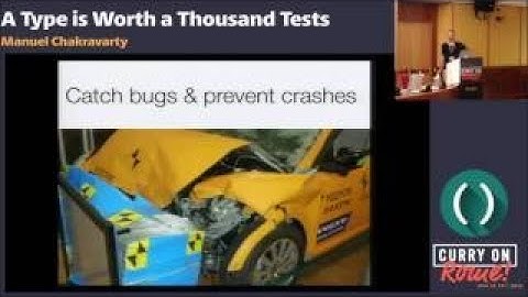 Manuel Chakravarty A Type is Worth a Thousand Tests Curry On