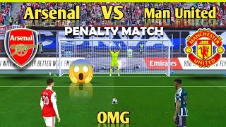 Man United vs Arsenal  Champion league 🏆 penalty shootout in efootball 👿 ll
