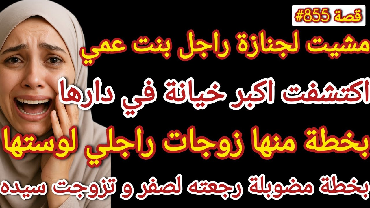 مشيت لجنازة بنت عمي اكتشفت اكبر خيانة في دارها زوجات راجلي بلوستها #قصص_واقعية 