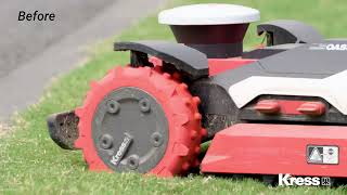 Latest improvements to the Kress RTK Robotic mowers available now from AMF Services (Bedford) Ltd