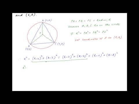 Video: How To Find The Center Of The Circumscribed Circle