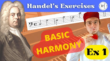 Harmony for Beginners - Handel Exercises n.1 #improvisation #harmony #counterpoint