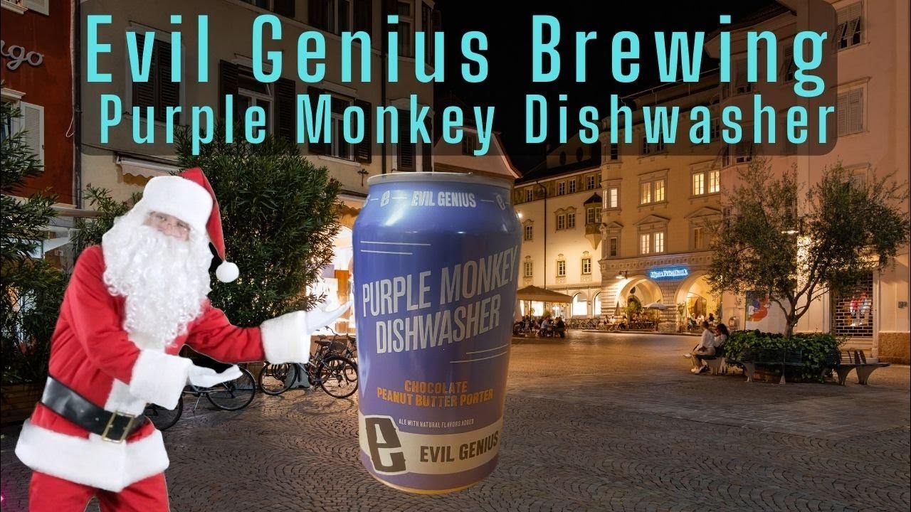 Beer Review of Evil Genius Purple Monkey Dishwasher Chocolate Peanut