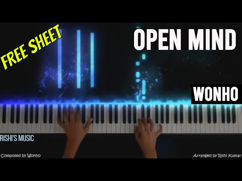 Wonho - Open Mind Piano Tutorial | Cover | Notes | Karaoke Instrumental | Sheet | MIDI