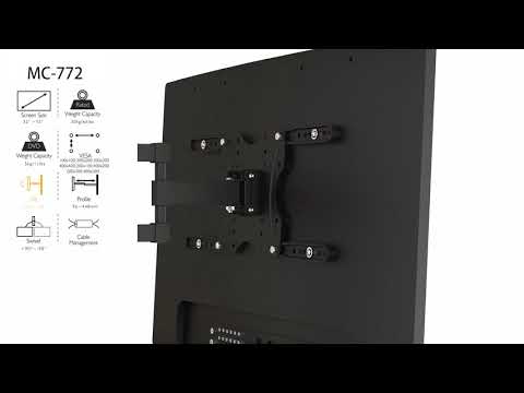 Maclean MC-772 TV handle 32 "-55" with shelf for DVD up to 30 kg TV handle 32 "-55" with shelf for