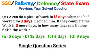 A can do a piece of work in 12 days when the had worked for 3 days. B joined him. If they complete