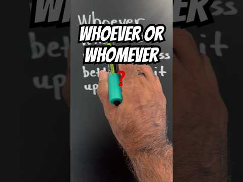 Whoever #grammar #englishstream