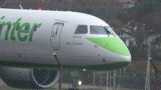 Despegue majestuoso del Embraer E195-E2 -Binter Canarias- (EC-NEZ) San Sebastián (EAS/LESO)