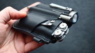 Making A Fully Custom Handmade Edc Belt Leather Pouch - No Mechanical Intervantion