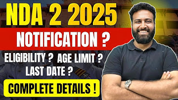 NDA 2 2025 Notification! Complete Details NDA 2025 Eligibility | New Syallbus😱 | Learn With Sumit