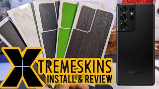 XtremeSkins Install & Review for Samsung Galaxy S21 Ultra | Plus Ghostek Covert 5 Case.