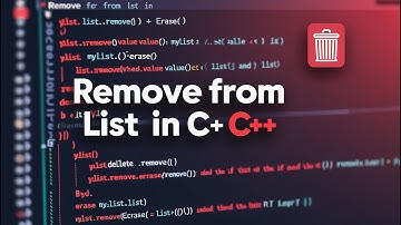 Removing Values from the List in C++  | STL Tutorial Day 9